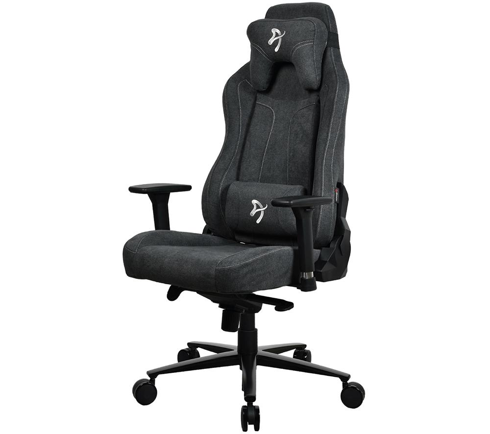 AROZZI Vernazza Soft Fabric Gaming Chair - Dark Grey