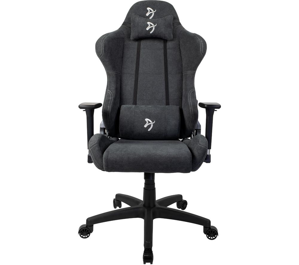 AROZZI Torretta Gaming Chair - Dark Grey, Silver/Grey