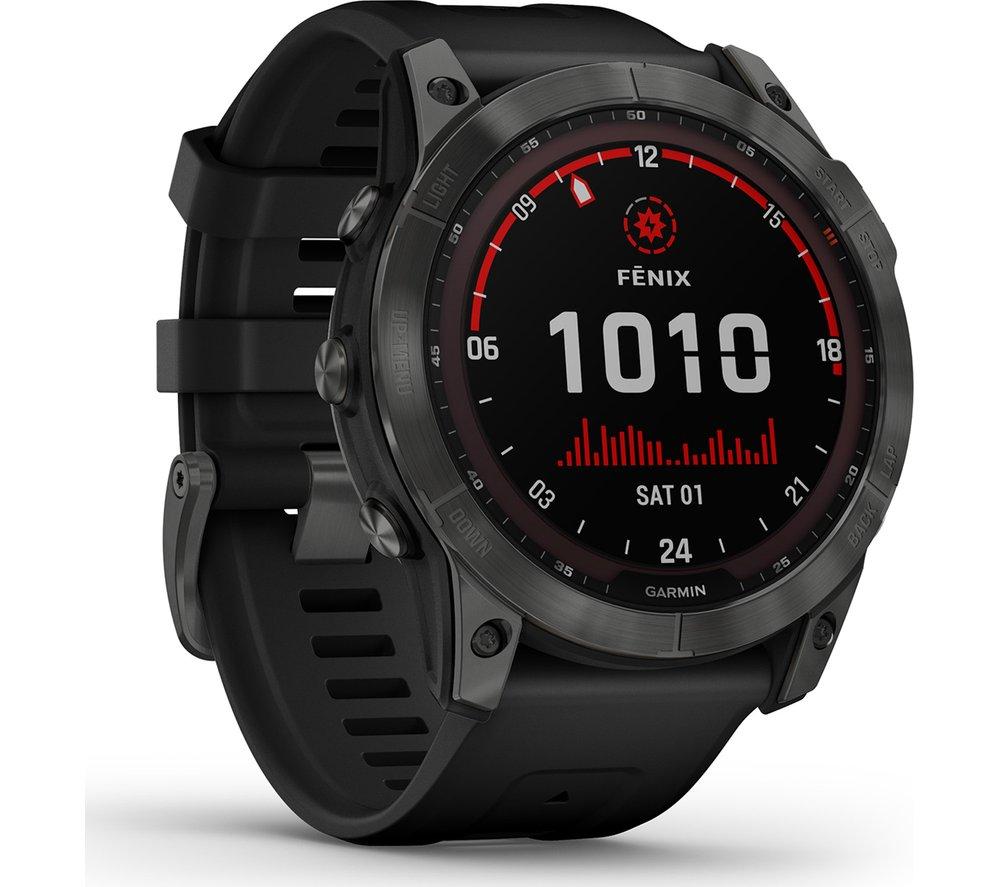 Buy GARMIN fenix 7X Solar Black 51 mm Currys