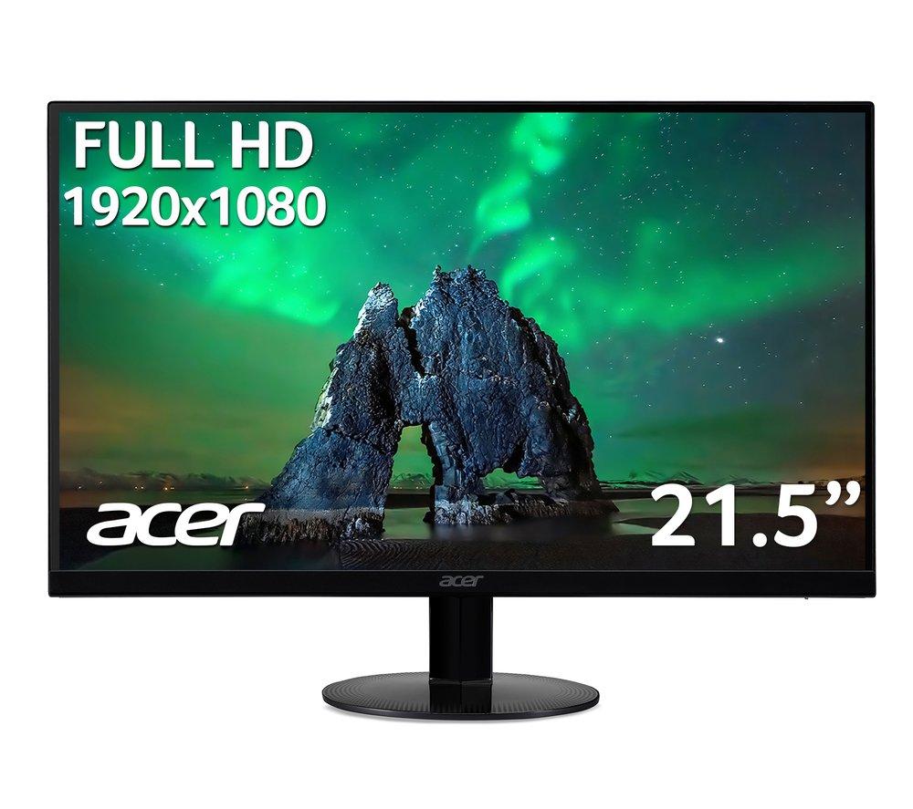 Image of ACER SA220QAbi Full HD 21.5" IPS LCD Monitor - Black, Black