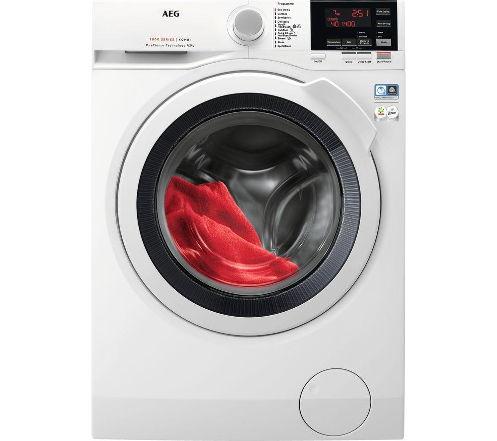 AEG 7000 Series L7WBG751R 7 kg Washer Dryer - White