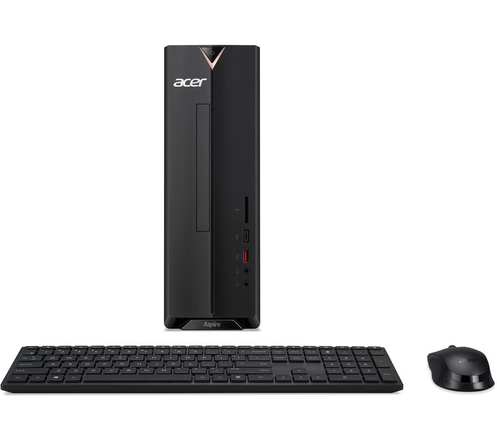 Image of Acer Aspire XC-1660 Desktop PC - Intel® Core™ i3, 1 TB HDD, Black, Black