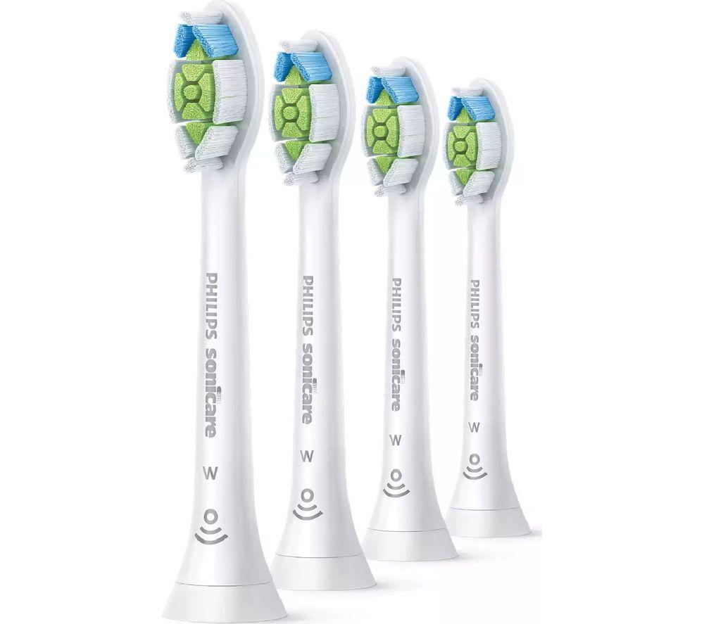PHILIPS Sonicare W Optimal White Standard Sonic Toothbrush Head - Pack of 4, White
