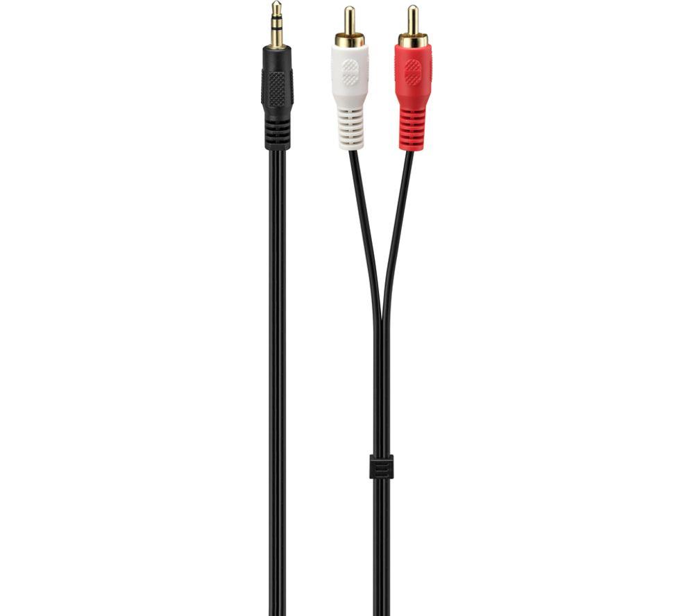 Cable audio jack 3.5mm x 2 , 1.5m plat