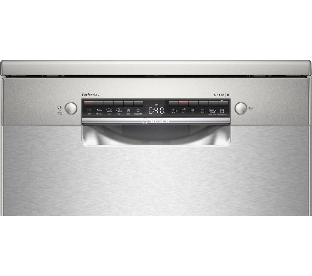 BOSCH Series 6 SMS6TCI00E Full-size WiFi-enabled Dishwasher - Stainless Steel image number 2 of 4