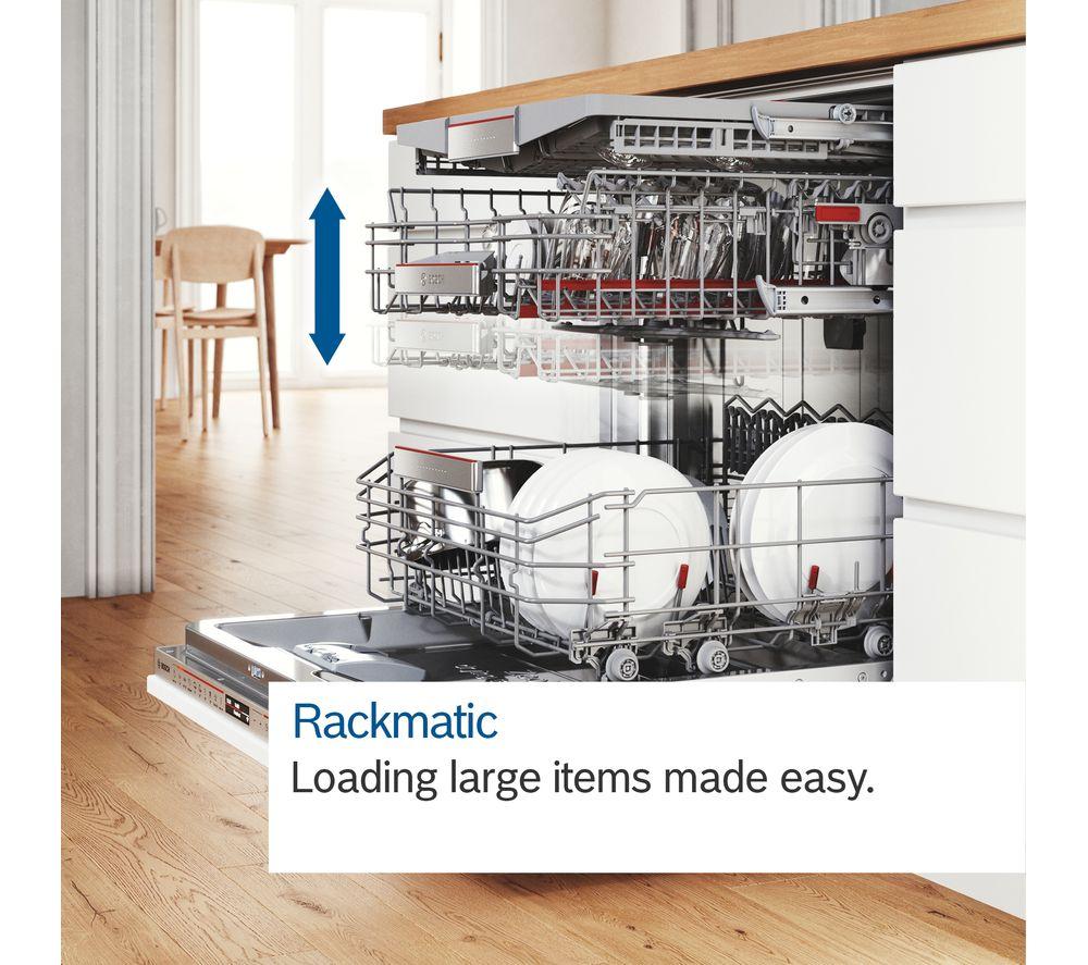 BOSCH Series 6 SMS6TCI00E Full-size WiFi-enabled Dishwasher - Stainless Steel image number 4 of 4