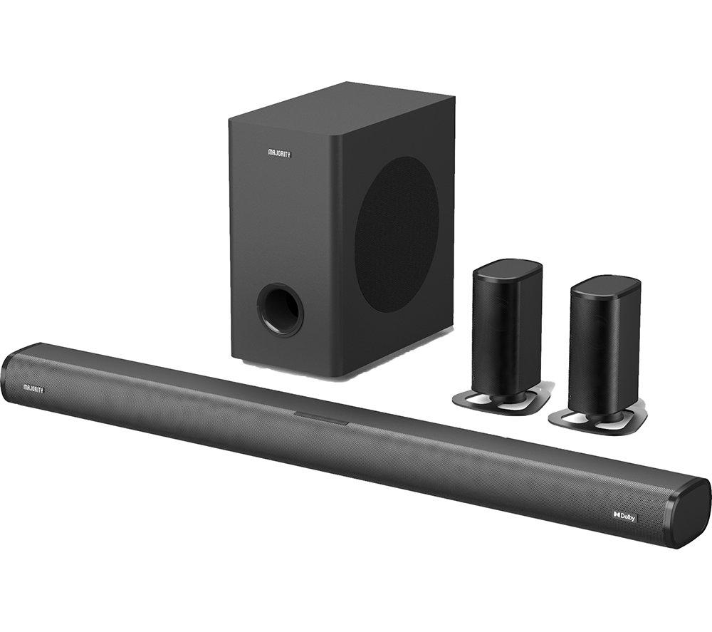 MAJORITY Everest 5.1 Wireless Sound Bar - Black image number 7 of 8