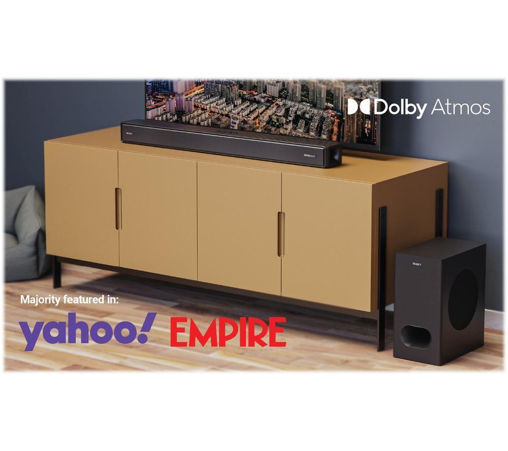 MAJORITY Sierra Plus 2.1.2 Wireless Sound Bar with Dolby Atmos - Black image number 4 of 6