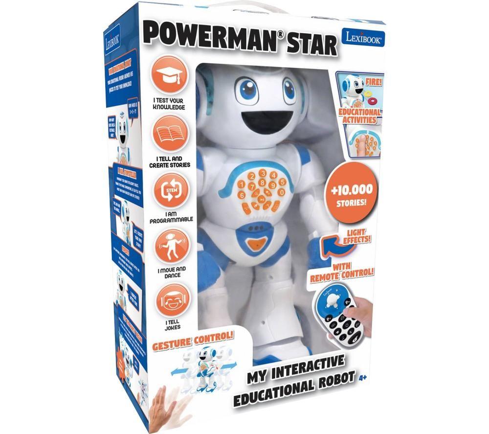 LEXIBOOK Powerman Star Educational Robot - Blue & White image number 4 of 5