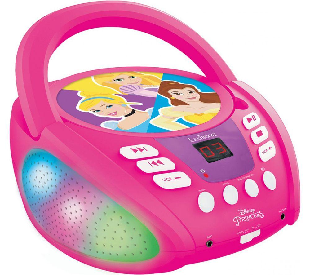 LEXIBOOK RCD109DP Bluetooth Boombox - Disney Princess, Pink