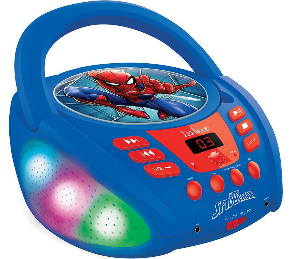 LEXIBOOK RCD109SP Bluetooth Boombox - Marvel Spider-Man, Blue