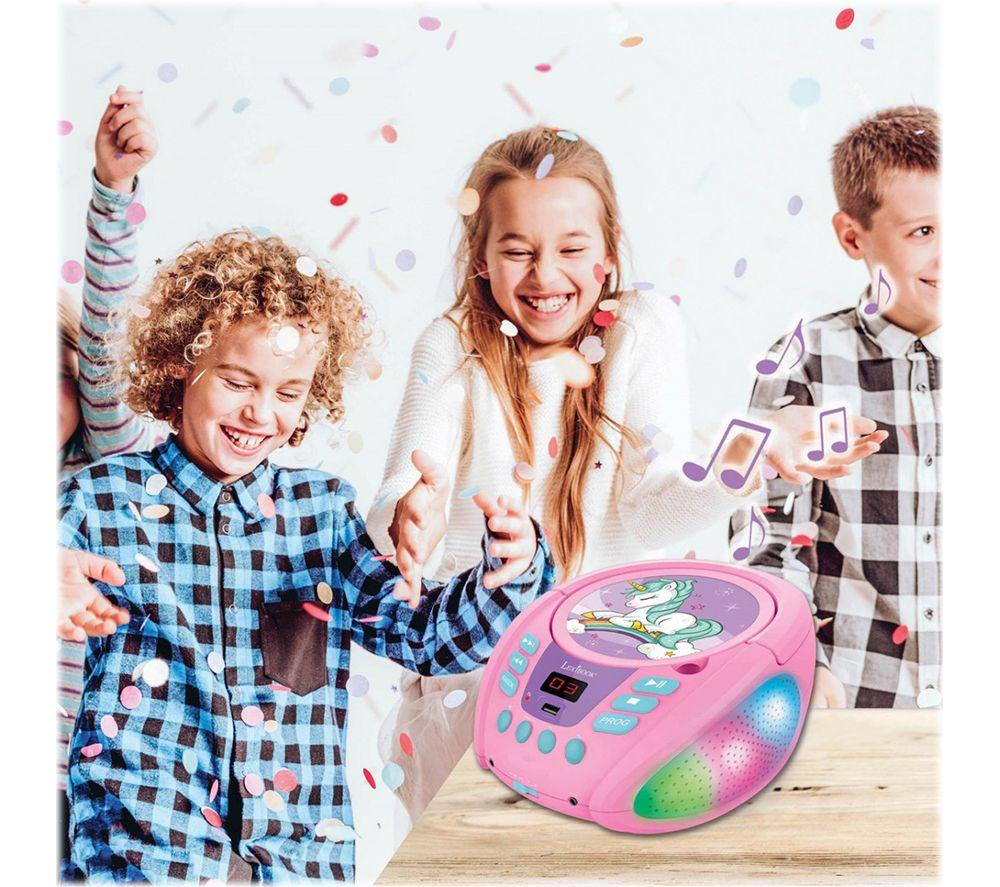LEXIBOOK RCD109UNI Bluetooth Boombox - Unicorn image number 2 of 5
