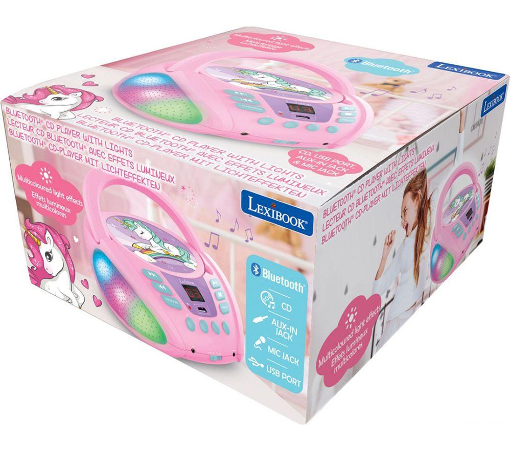 LEXIBOOK RCD109UNI Bluetooth Boombox - Unicorn image number 3 of 5
