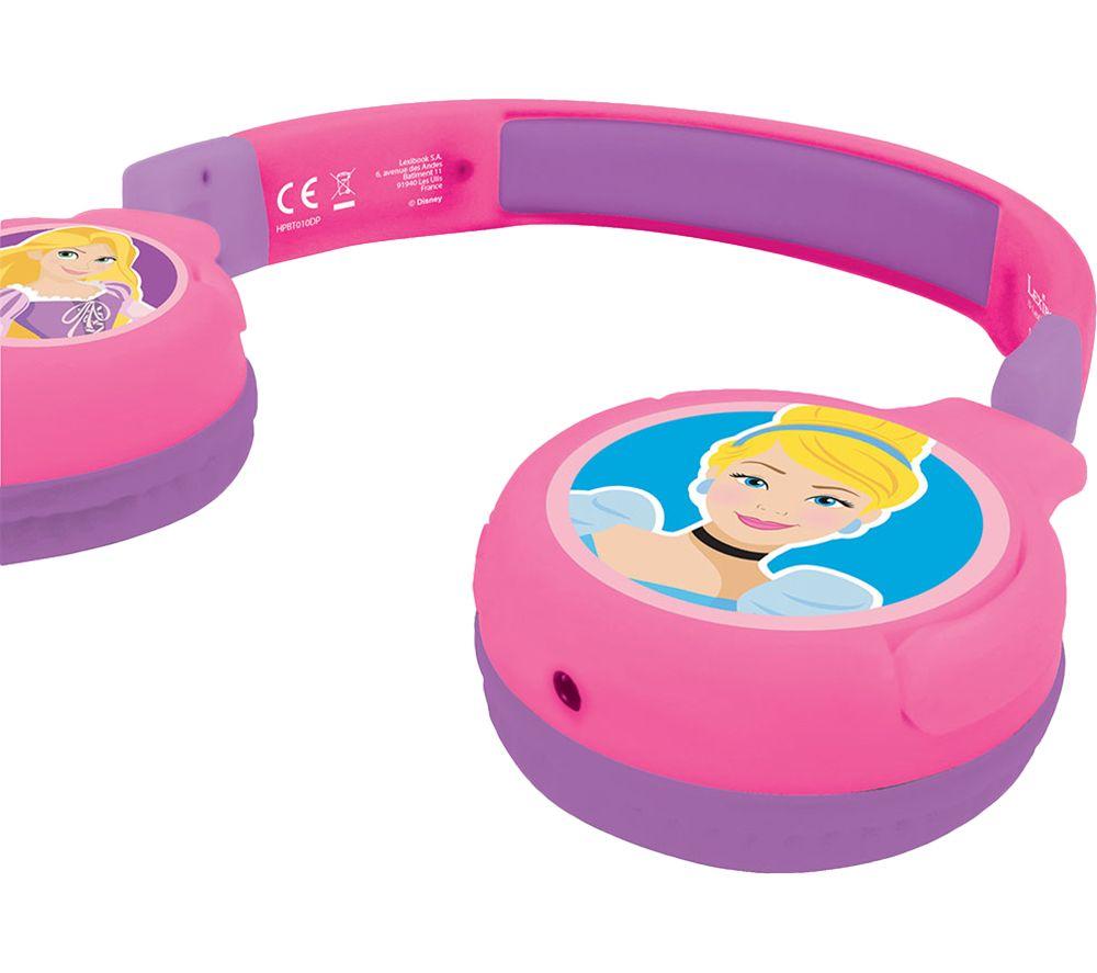 LEXIBOOK HPBT010DP Wireless Bluetooth Kids Headphones - Disney Princess image number 2 of 6