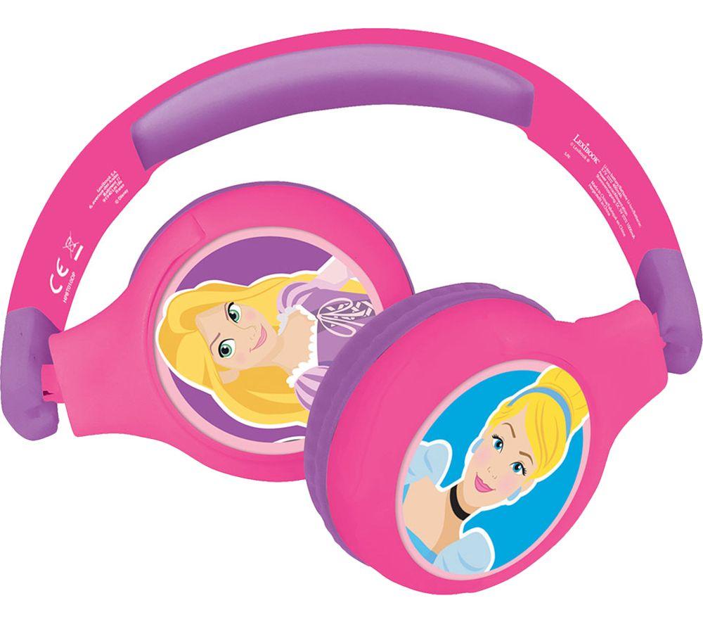 LEXIBOOK HPBT010DP Wireless Bluetooth Kids Headphones - Disney Princess image number 3 of 6