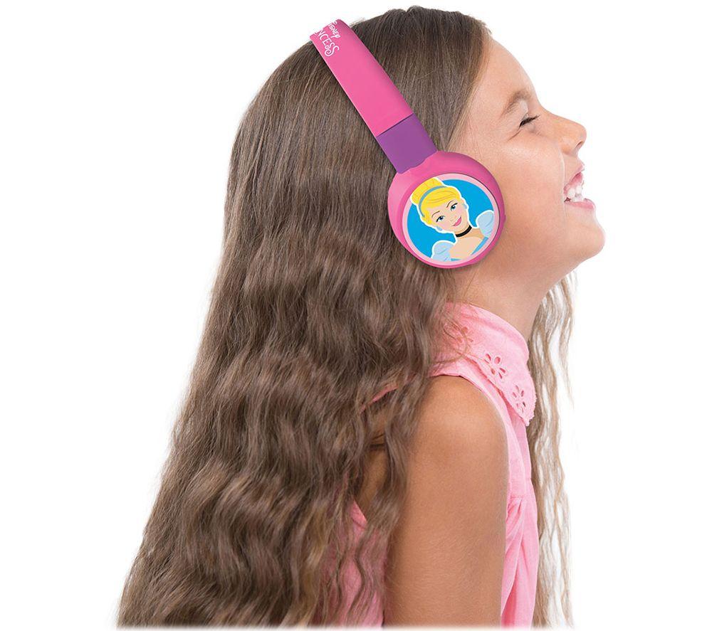 LEXIBOOK HPBT010DP Wireless Bluetooth Kids Headphones - Disney Princess image number 4 of 6