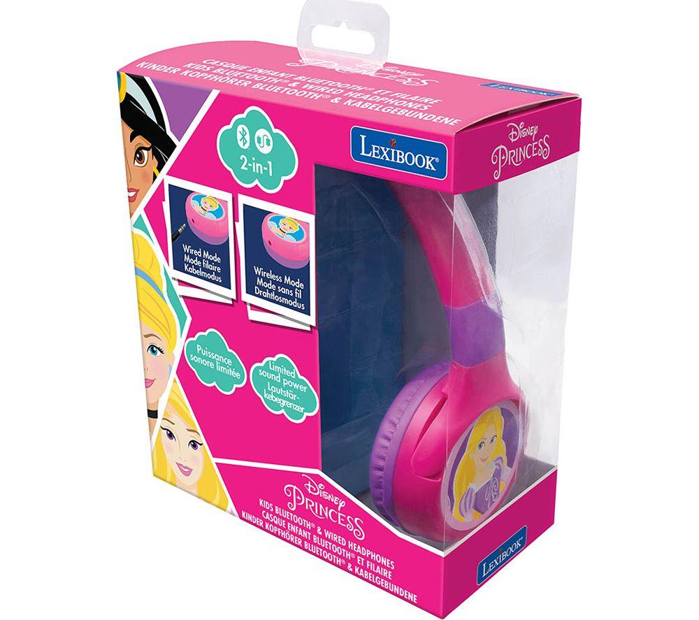 LEXIBOOK HPBT010DP Wireless Bluetooth Kids Headphones - Disney Princess image number 5 of 6