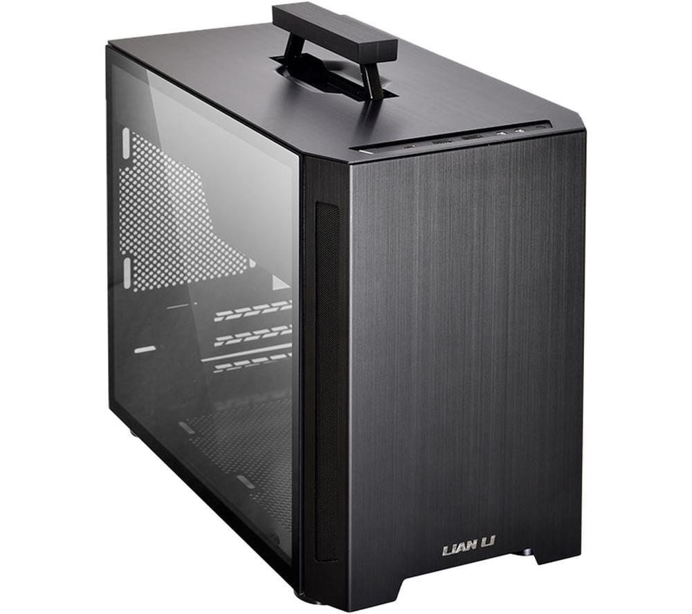 LIAN-LI TU150WX Mini-ITX Mini Tower PC Case - Black, Black
