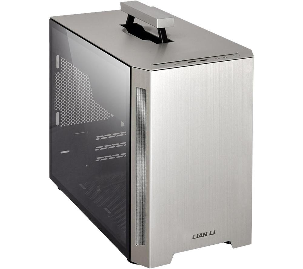 Image of LIAN-LI TU150WA Mini-ITX Mini Tower PC Case - Silver, Silver/Grey
