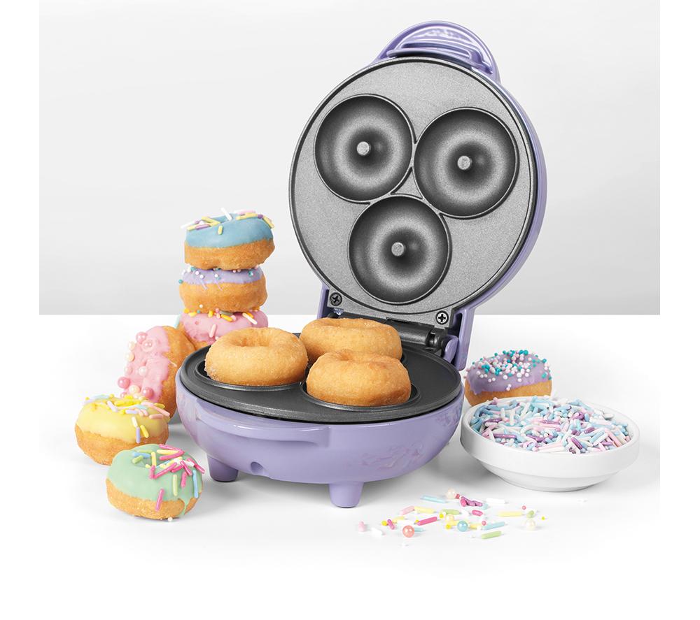 GILES & POSNER Sorbet EK4698GSPP Mini Doughnut Maker - Purple image number 5 of 5