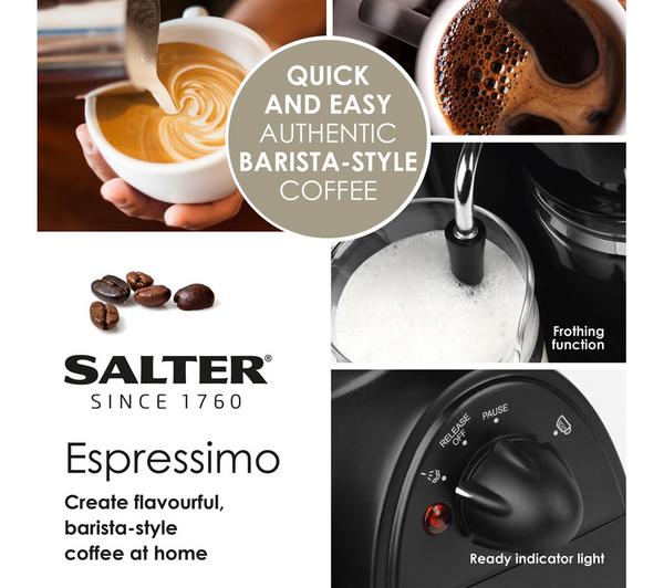 SALTER Espressimo EK3131 Coffee Machine - Black image number 3