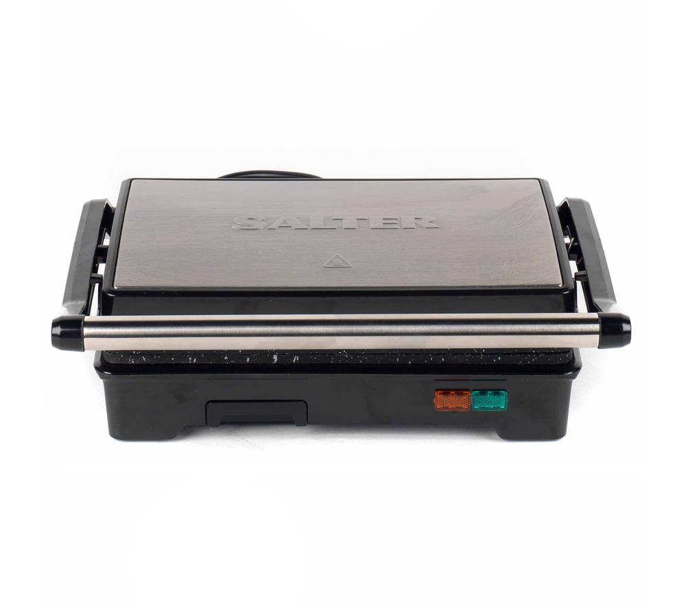 SALTER Megastone EK2384MG Panini Press & Health Grill - Black image number 5 of 10