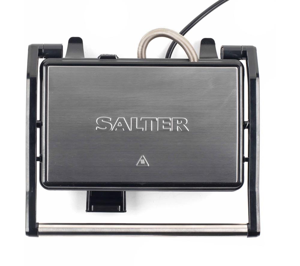 SALTER Megastone EK2384MG Panini Press & Health Grill - Black image number 9 of 10