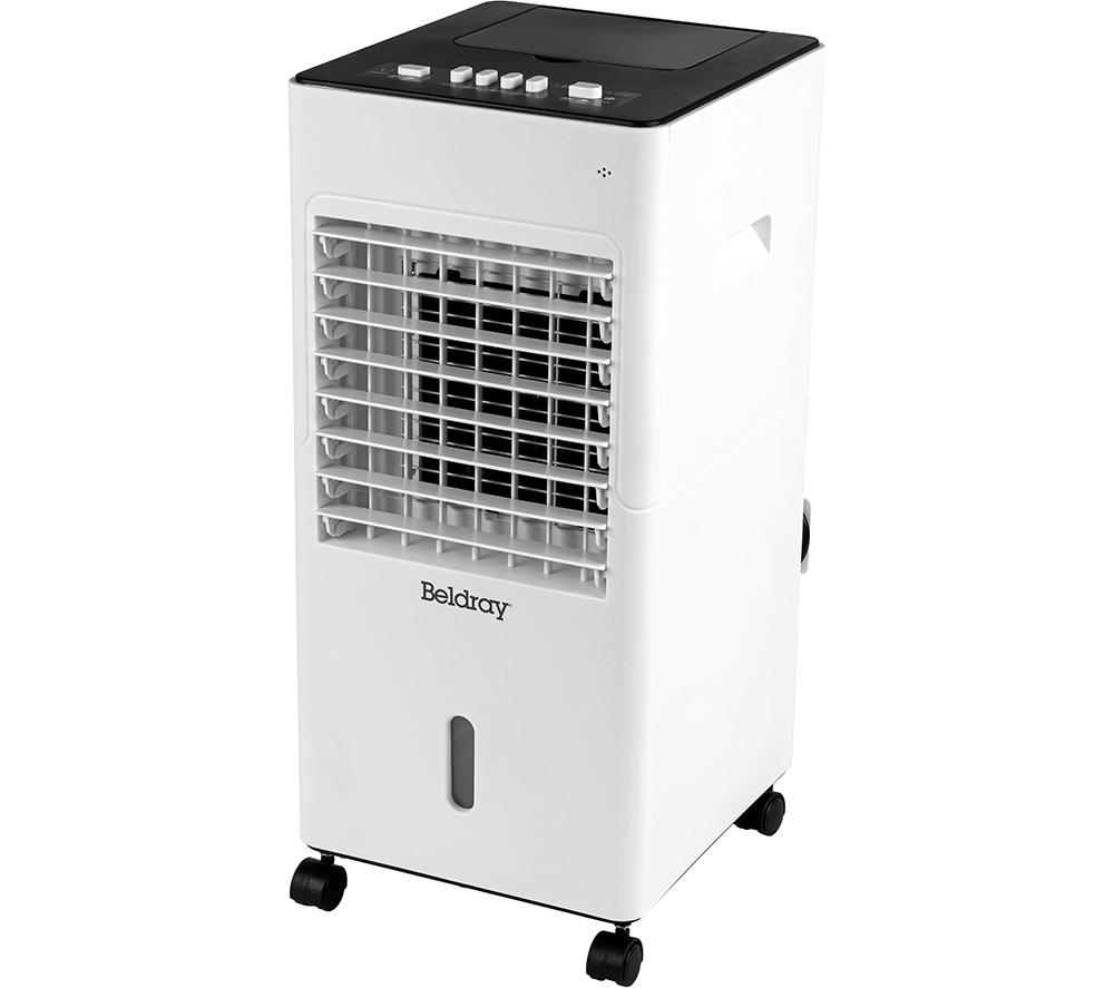 BELDRAY EH3187 6 Litre Portable Air Cooler - White & Grey, White,Silver/Grey