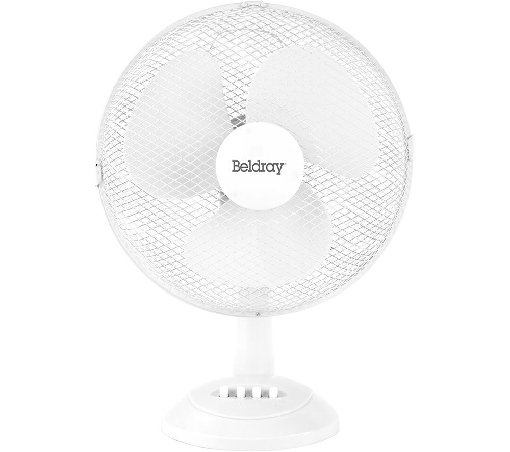 BELDRAY EH3198 Portable 12" Desk Fan - White