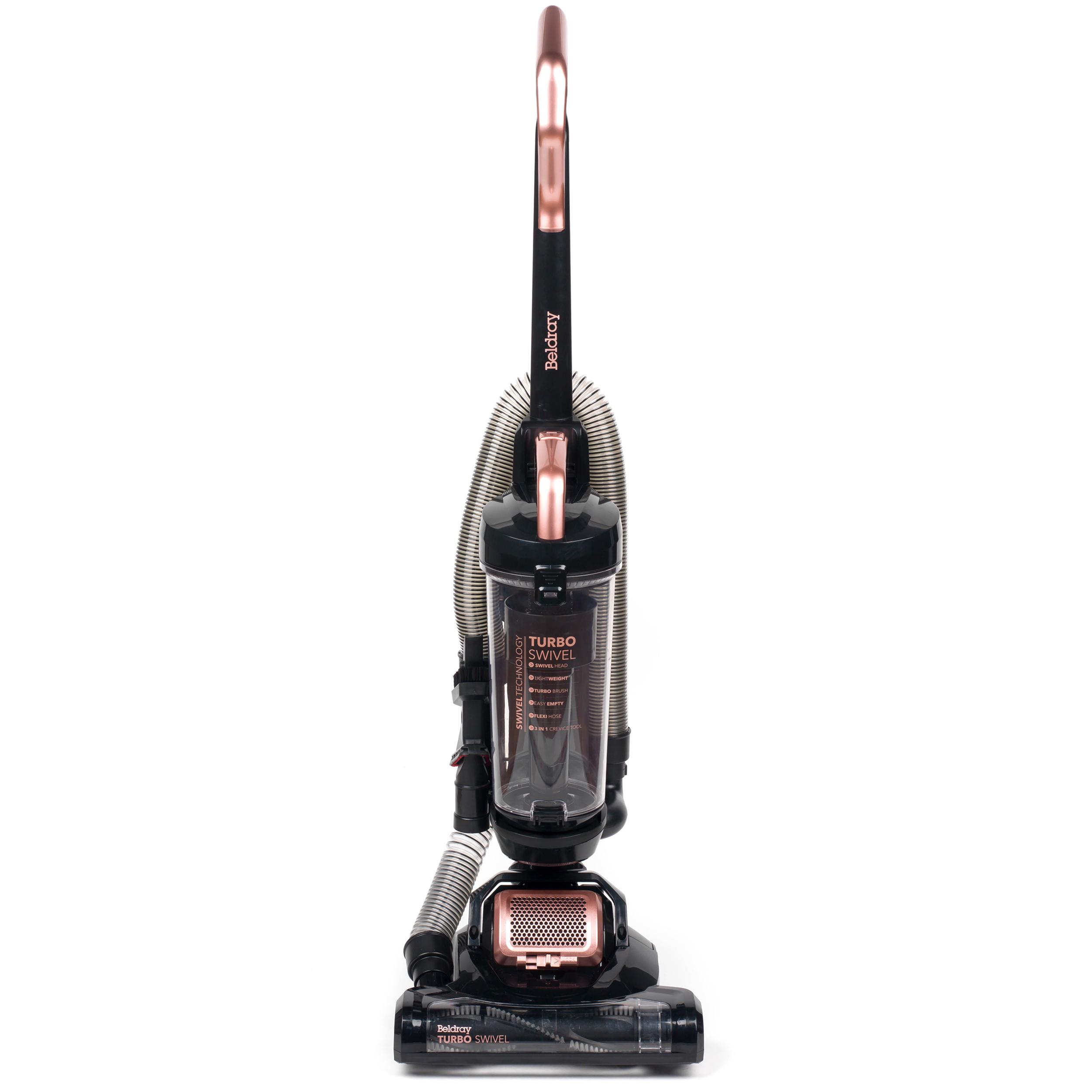 BELDRAY Turbo Swivel BEL0648NRG Upright Bagless Vacuum Cleaner - Black & Rose Gold, Gold,Black