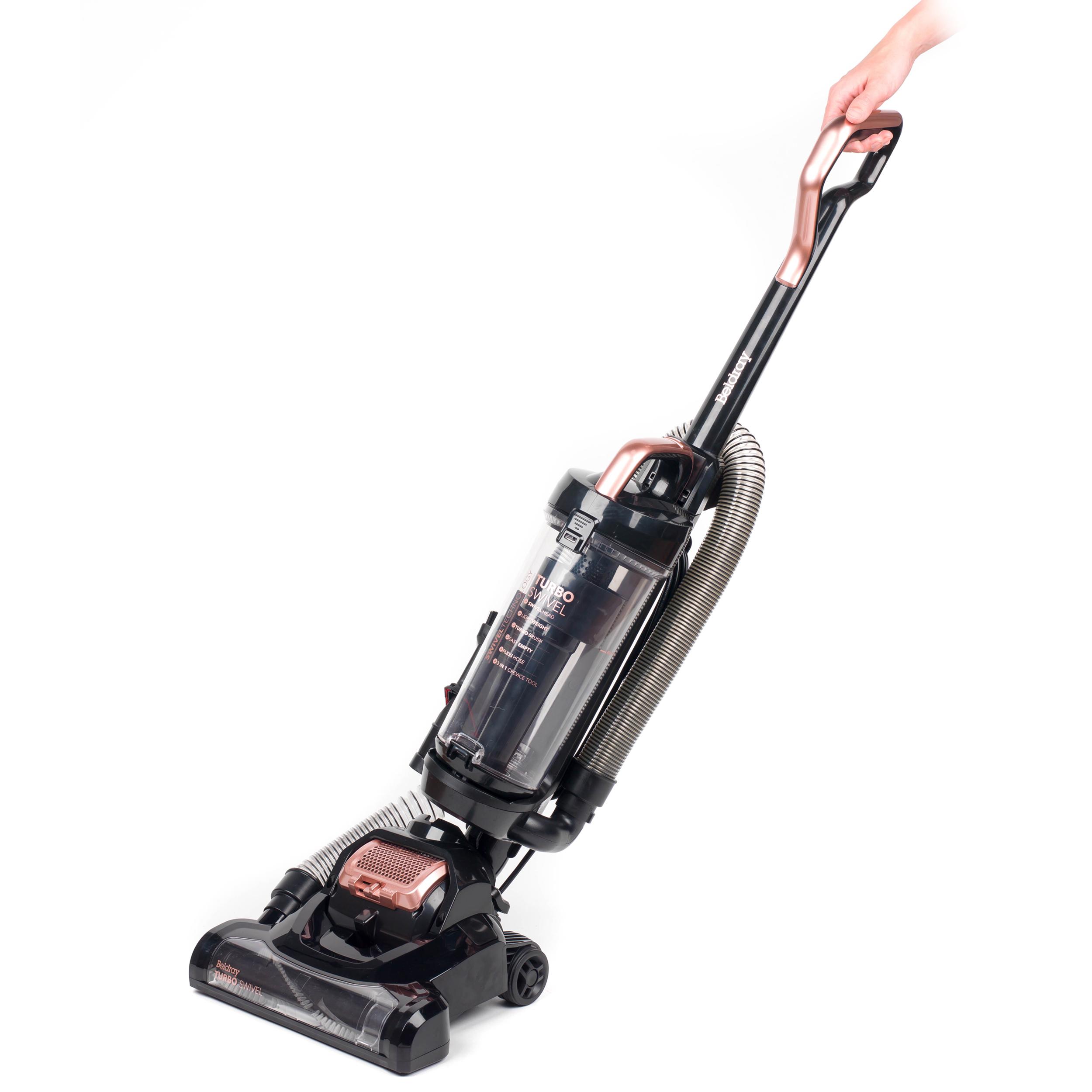 BELDRAY Turbo Swivel BEL0648NRG Upright Bagless Vacuum Cleaner - Black & Rose Gold image number 2 of 6