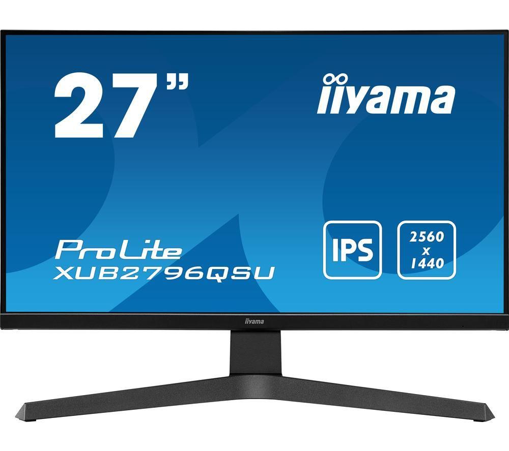 Image of IIYAMA ProLite XUB2796QSU-B1 27" Quad HD IPS LCD Monitor - Black, Black