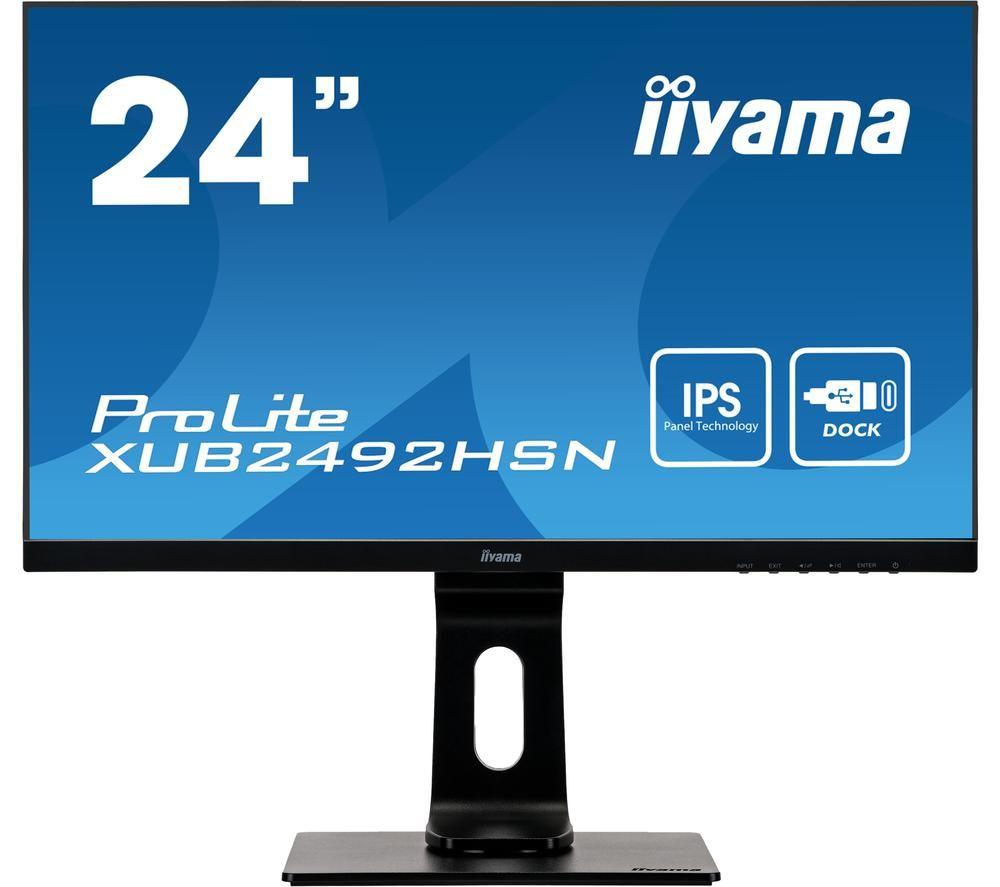 Image of IIYAMA ProLite XUB2492HSN-B1 Full HD IPS LCD Monitor - Black, Black