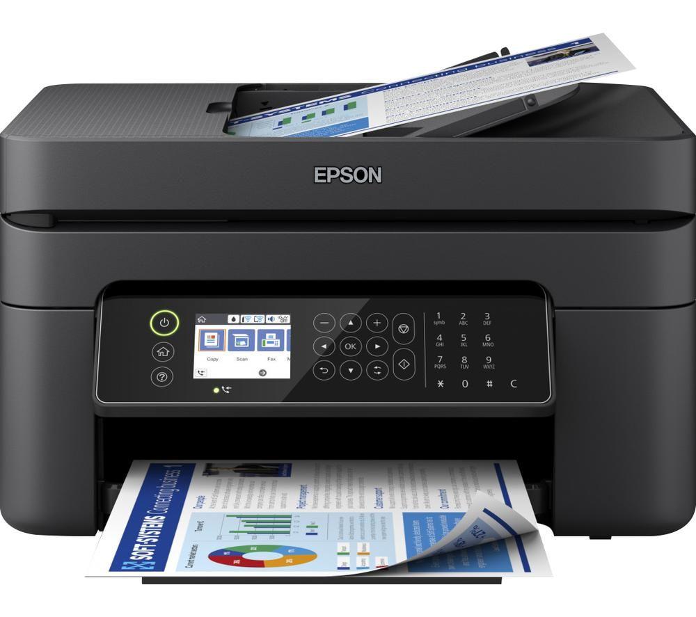 Image of EPSON WorkForce WF-2870DWF All-in-One Wireless Inkjet Printer with Fax, Black