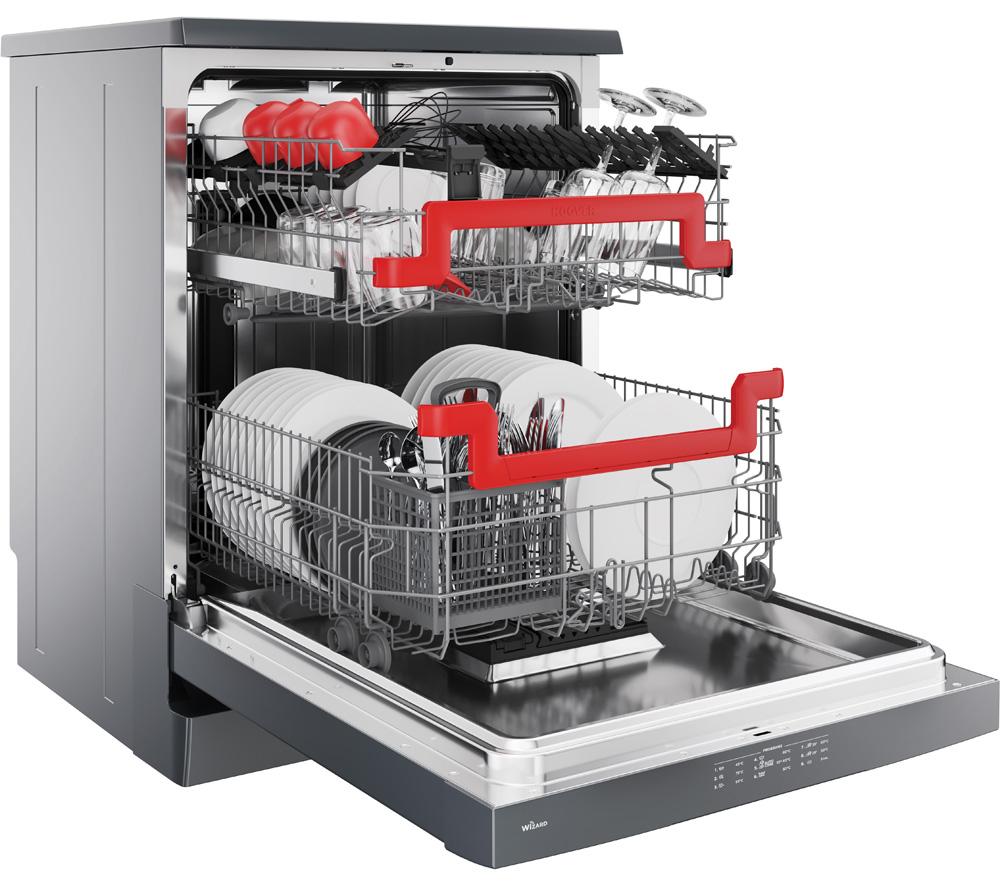 HOOVER H-DISH 500 HF 5E3DFA1 Full-size WiFi-enabled Dishwasher - Anthracite image number 4 of 6