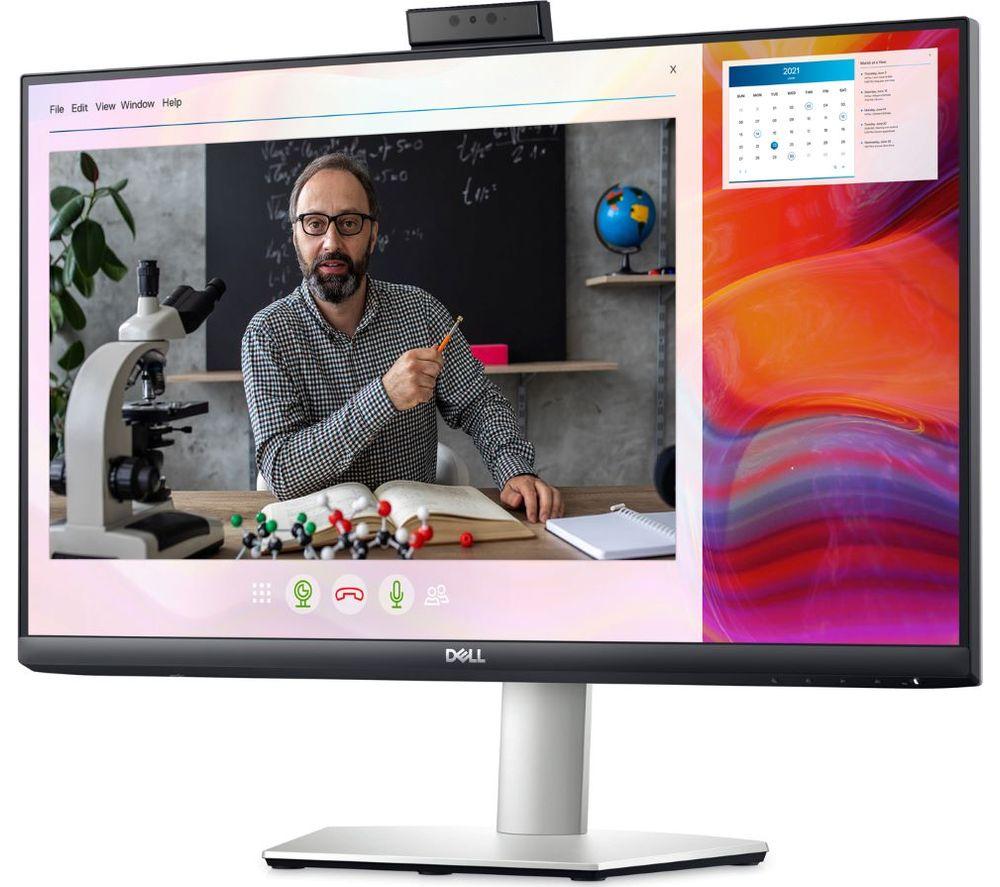 Image of DELL S2422HZ Full HD 23.8" IPS LCD Monitor - Silver & Black, Black,Silver/Grey