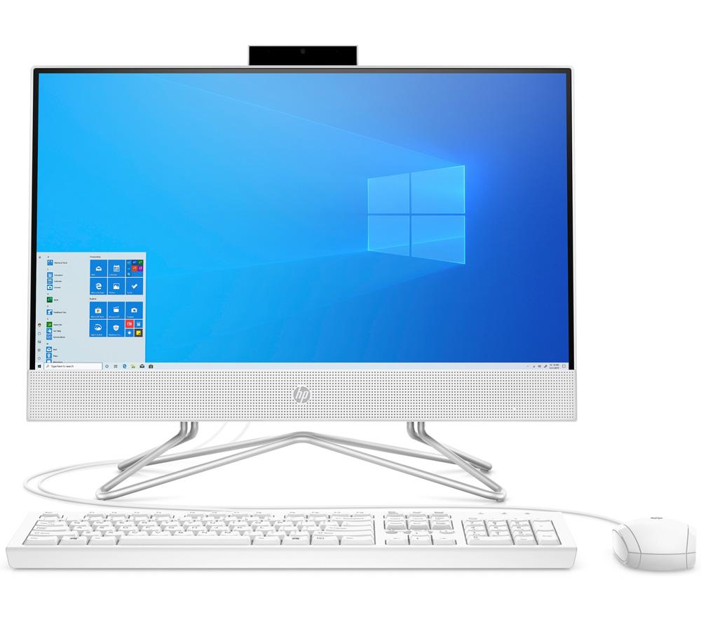 Image of HP 22-dd1002na 21.5" All-in-One PC - Intel®Core i3, 256 GB SSD, White, White