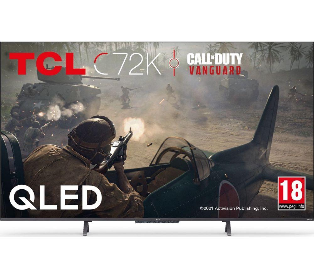 75 TCL 75C725K  Smart 4K Ultra HD HDR QLED TV with Google Assistant