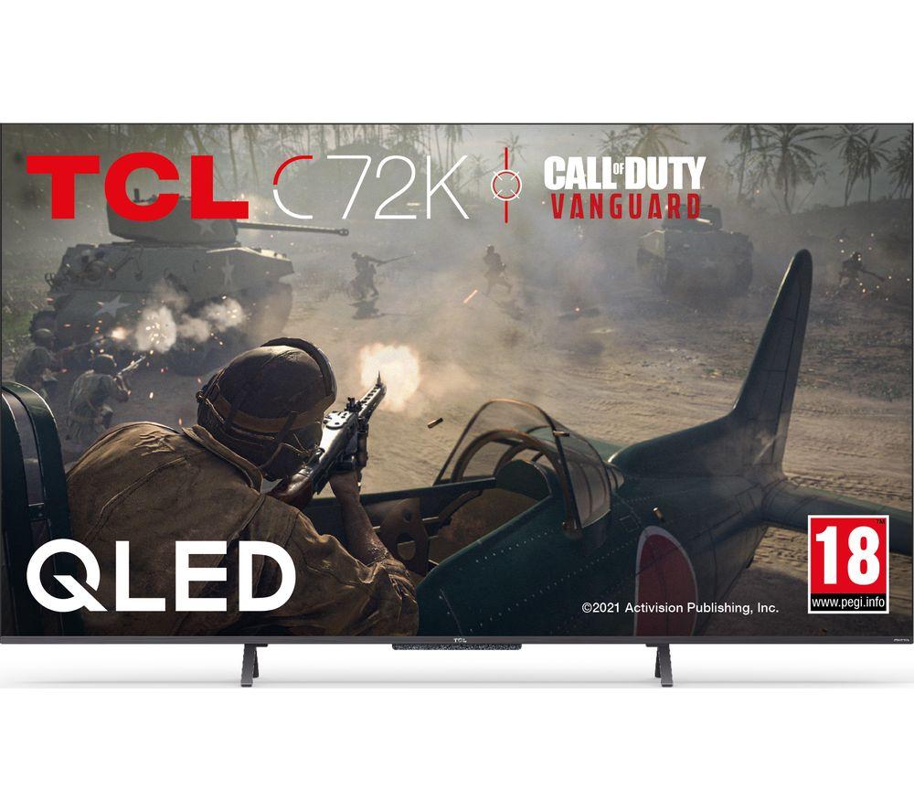 65 TCL 65C725K  Smart 4K Ultra HD HDR QLED TV with Google Assistant