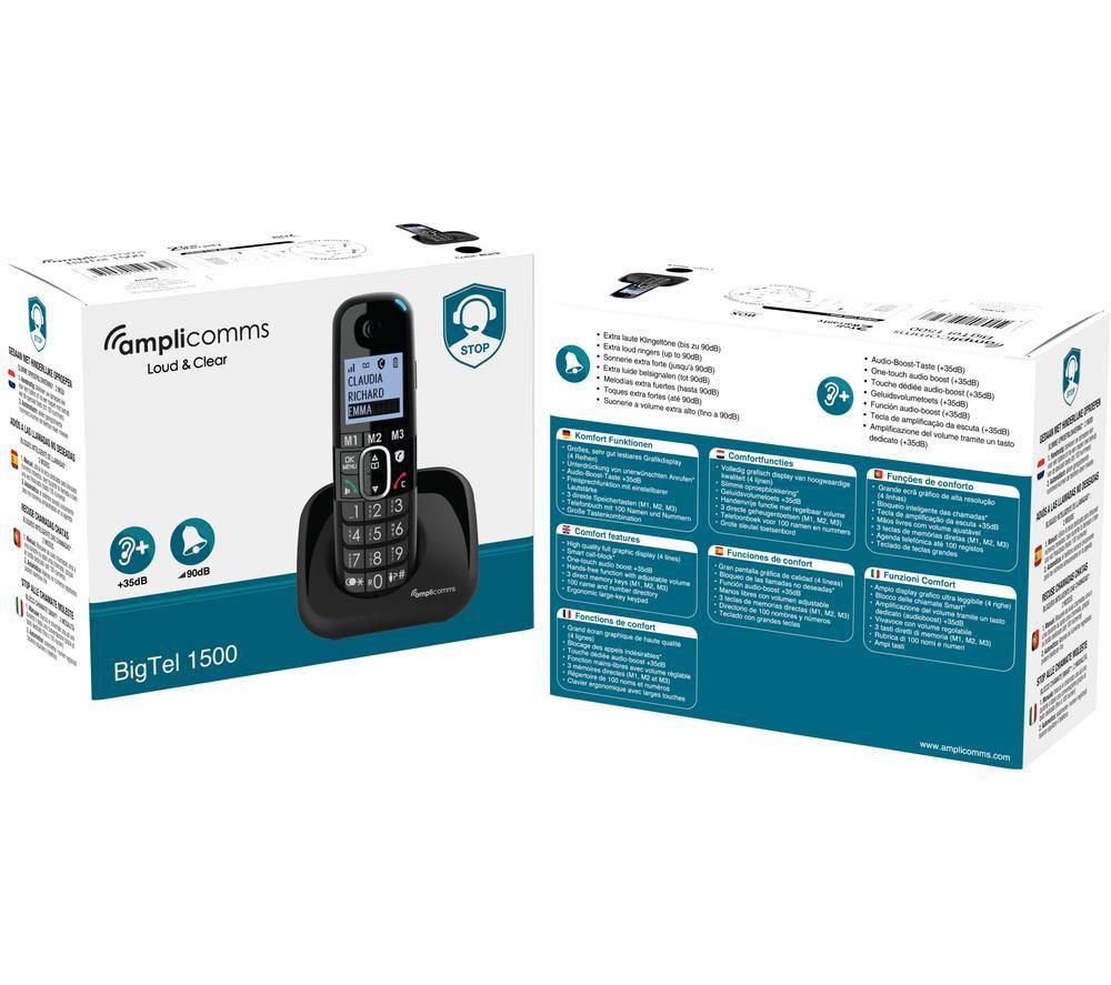 AMPLICOMMS BigTel 1500 Cordless Phone image number 4 of 4
