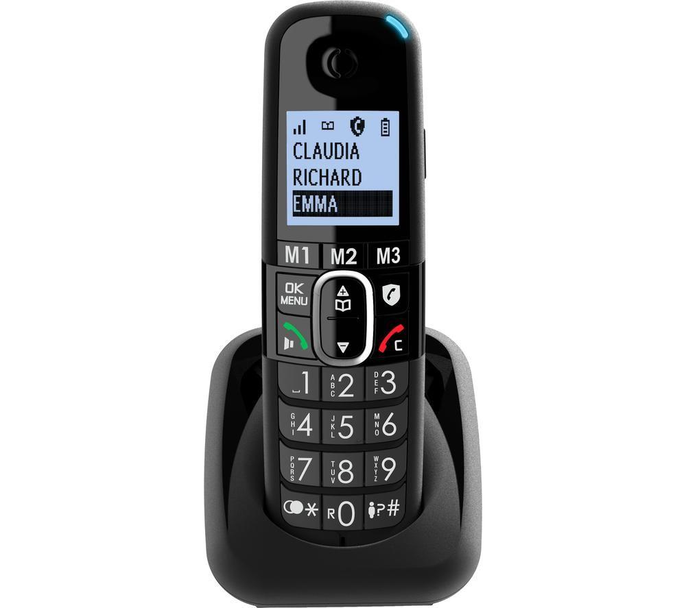 AMPLICOMMS BigTel 1502 Duo Cordless Phone - Twin Handset, Black image number 5 of 5