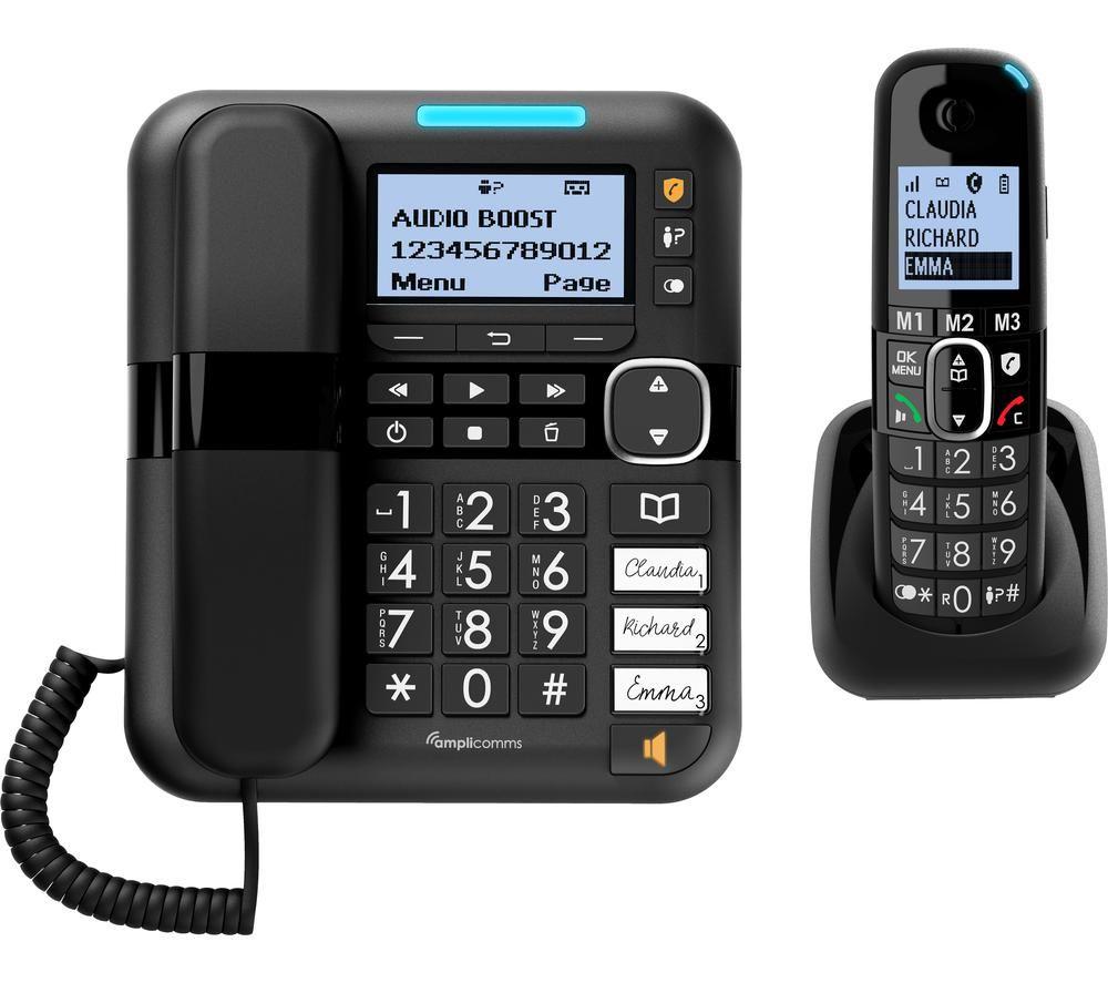 AMPLICOMMS BigTel 1580 Combo Corded Phone & Cordless Extension Handset review