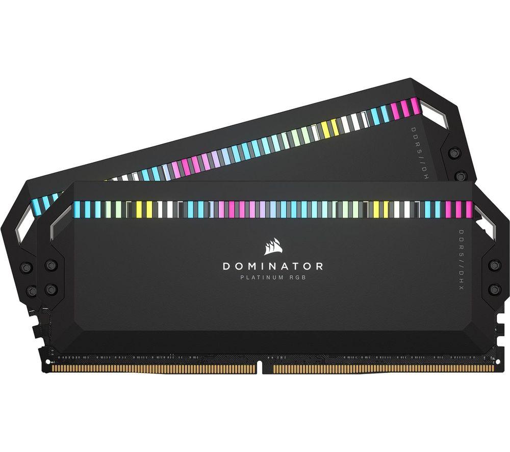 Image of CORSAIR Dominator Platinum RGB DDR5 5200 MHz PC RAM - 2 x 16 GB