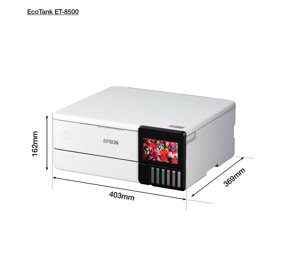 EPSON EcoTank ET-8500 All-in-One Wireless Photo Printer image number 5 of 11