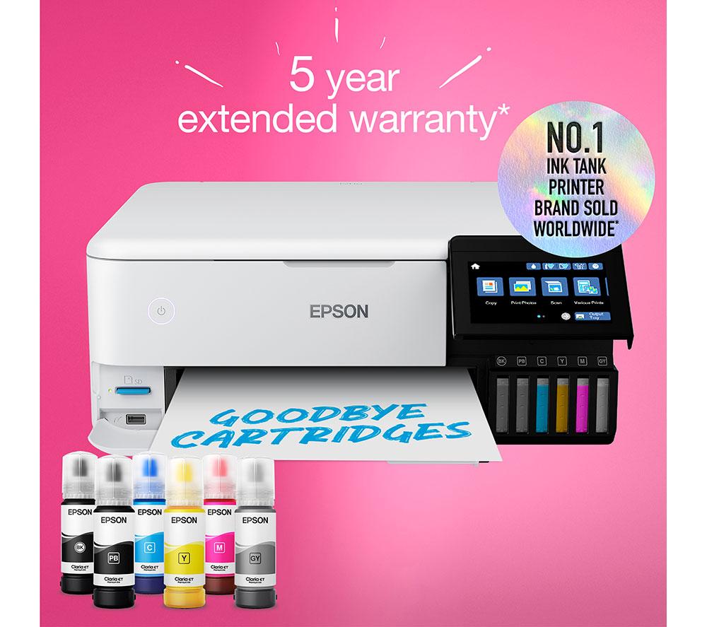 EPSON EcoTank ET-8500 All-in-One Wireless Photo Printer image number 8 of 11