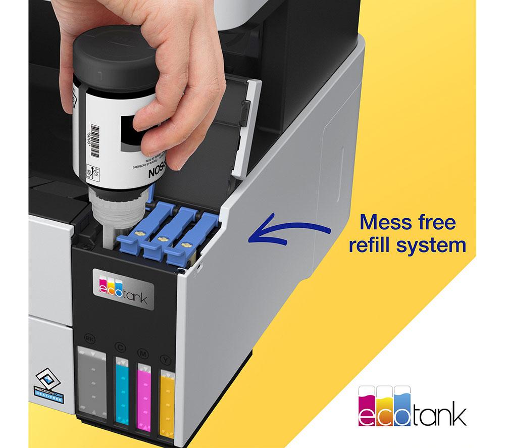 EPSON EcoTank ET-5150 All-in-One Wireless Inkjet Printer image number 9 of 12
