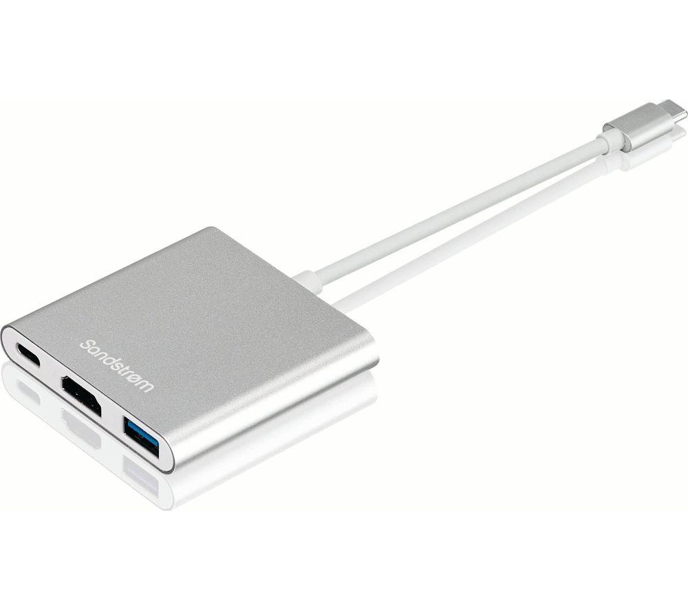 SANDSTROM S3IN1CA23 3-port USB Type-C Connection Hub