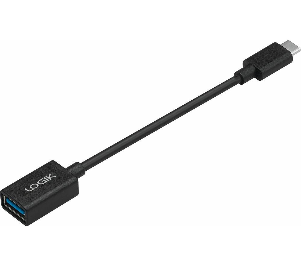 LOGIK LUSBCAA23 USB-A to USB Type-C Adapter - 0.15 m
