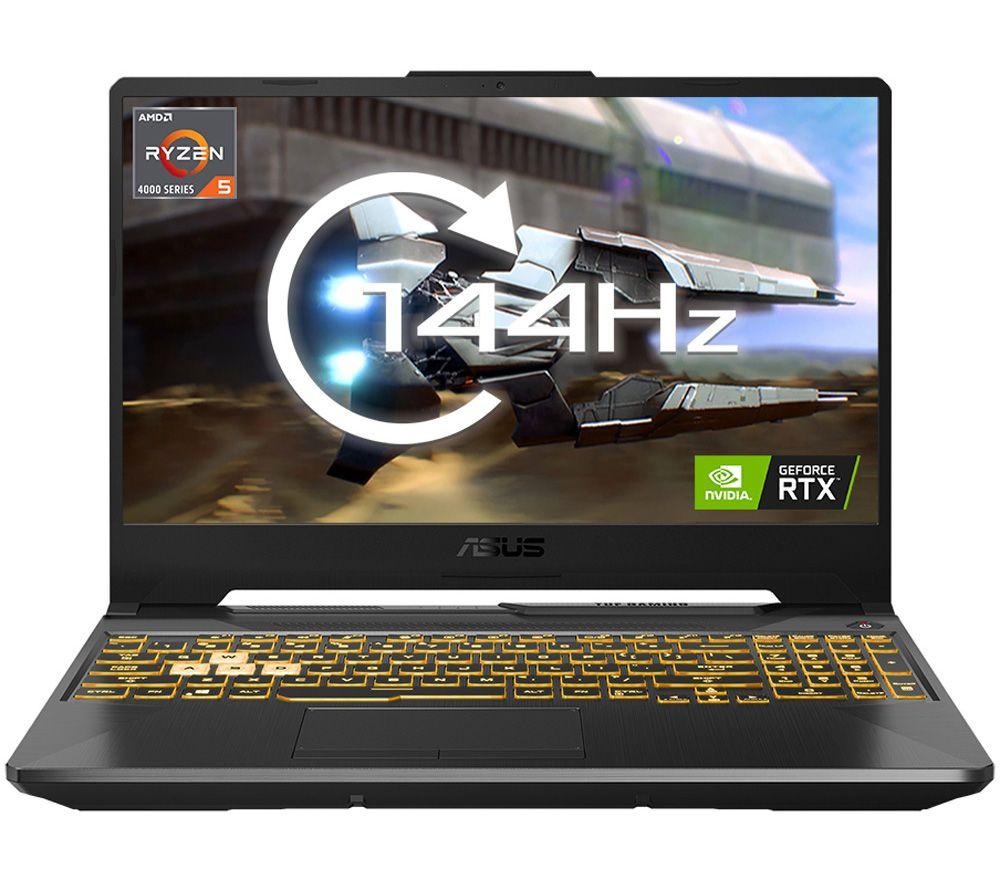 Image of ASUS TUF A15 15.6" Gaming Laptop - AMD Ryzen 5, RTX 3050, 512 GB SSD, Black