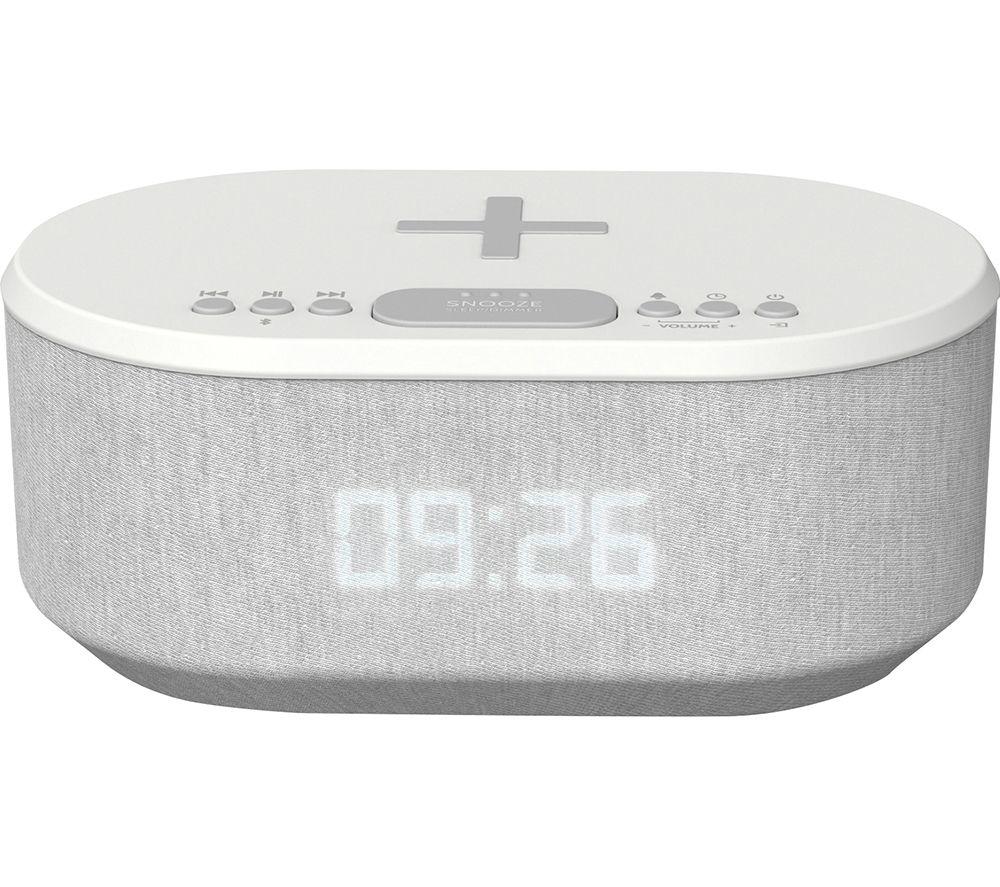 NEW Alarm Clock Wireless Charger Charging Station Bluetooth Speaker Fast Charge - Image 27